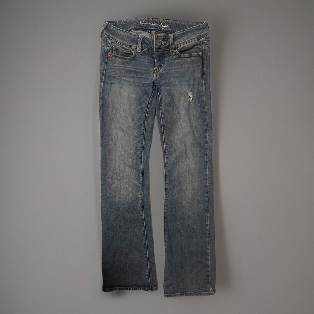 American Eagle Woman's Low rise Slim Boot Jeans - 2 - Picture 2 of 4
